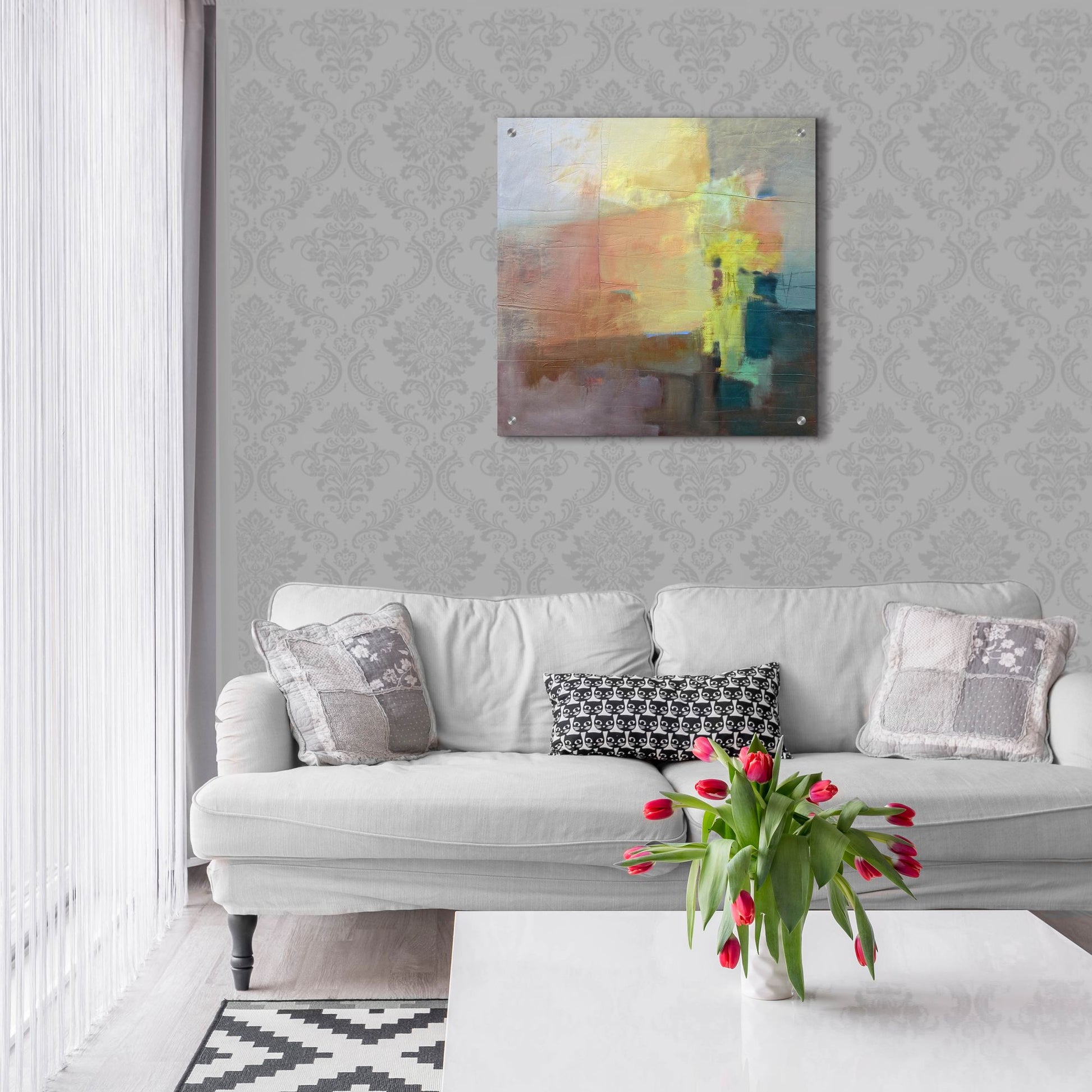 Epic Art 'Homage I' by Pam Hassler, Acrylic Glass Wall Art,24x24
