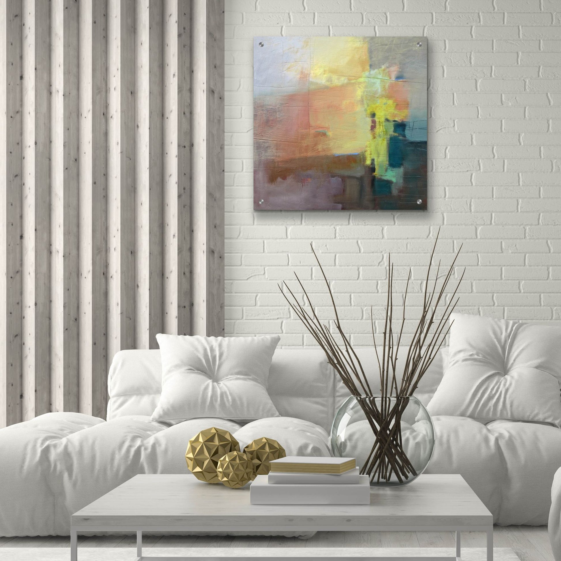 Epic Art 'Homage I' by Pam Hassler, Acrylic Glass Wall Art,24x24