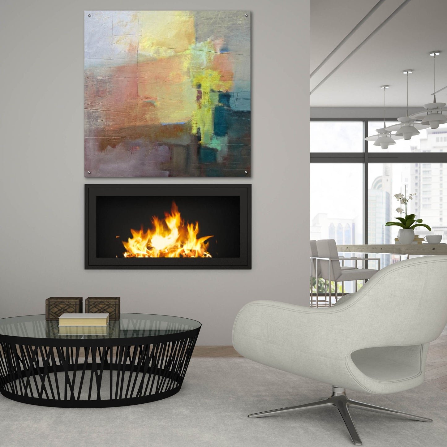 Epic Art 'Homage I' by Pam Hassler, Acrylic Glass Wall Art,36x36