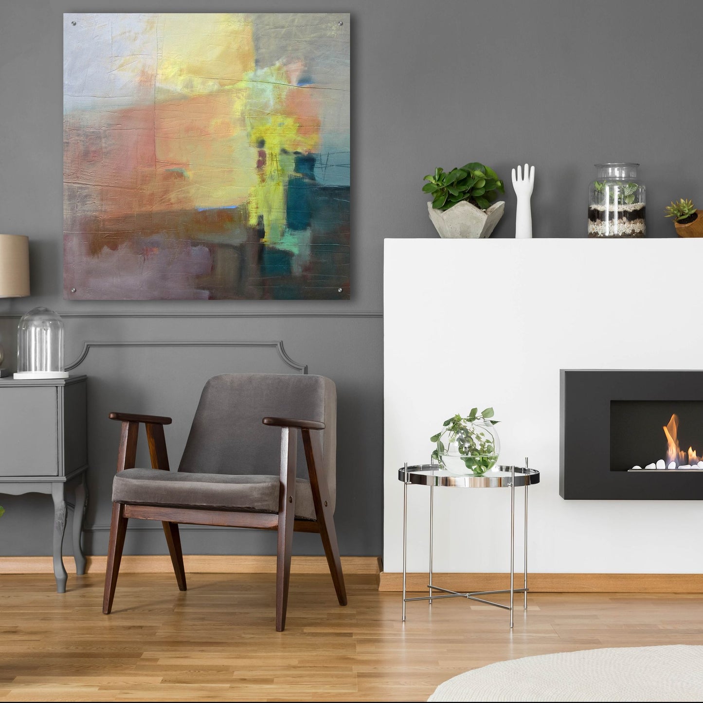 Epic Art 'Homage I' by Pam Hassler, Acrylic Glass Wall Art,36x36
