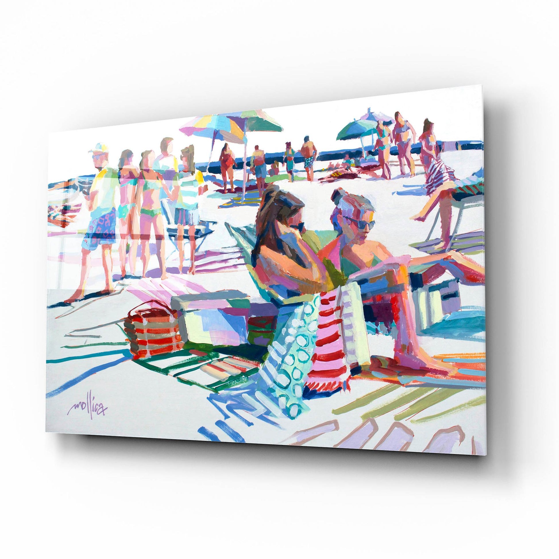 Epic Art 'Beach Party' by Patti Mollica, Acrylic Glass Wall Art,16x12