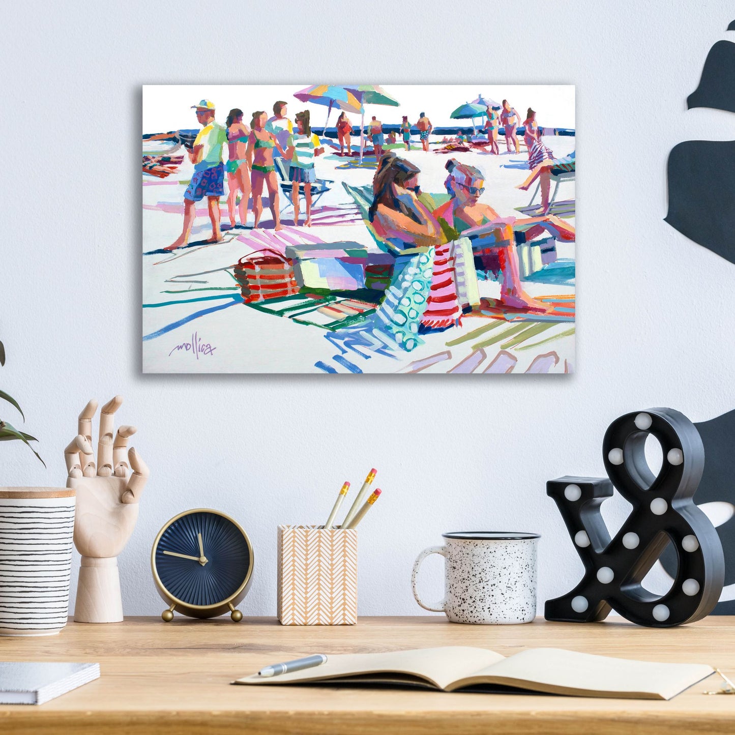 Epic Art 'Beach Party' by Patti Mollica, Acrylic Glass Wall Art,16x12