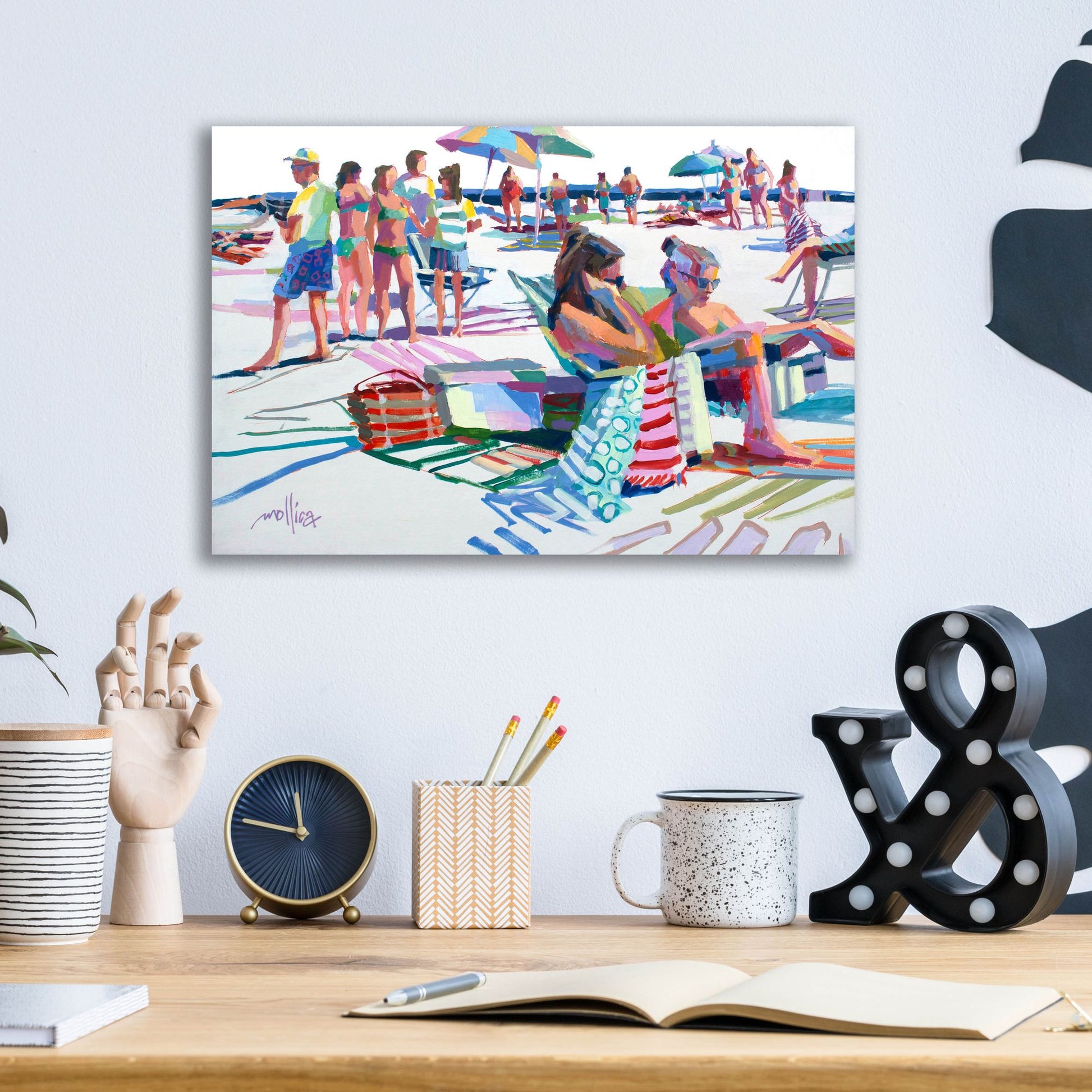Epic Art 'Beach Party' by Patti Mollica, Acrylic Glass Wall Art,16x12