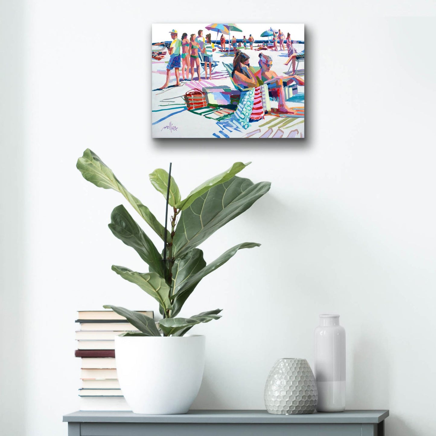 Epic Art 'Beach Party' by Patti Mollica, Acrylic Glass Wall Art,16x12