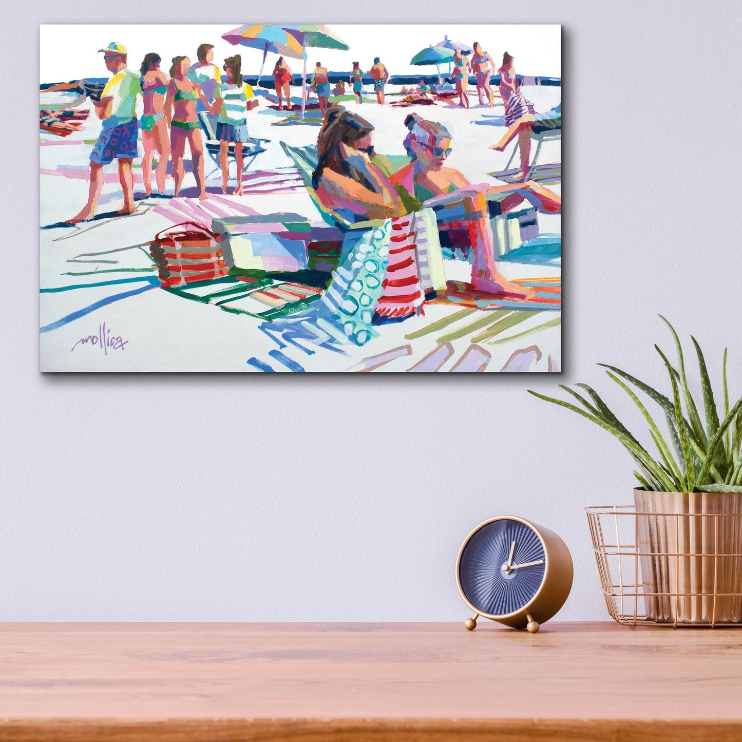 Epic Art 'Beach Party' by Patti Mollica, Acrylic Glass Wall Art,16x12