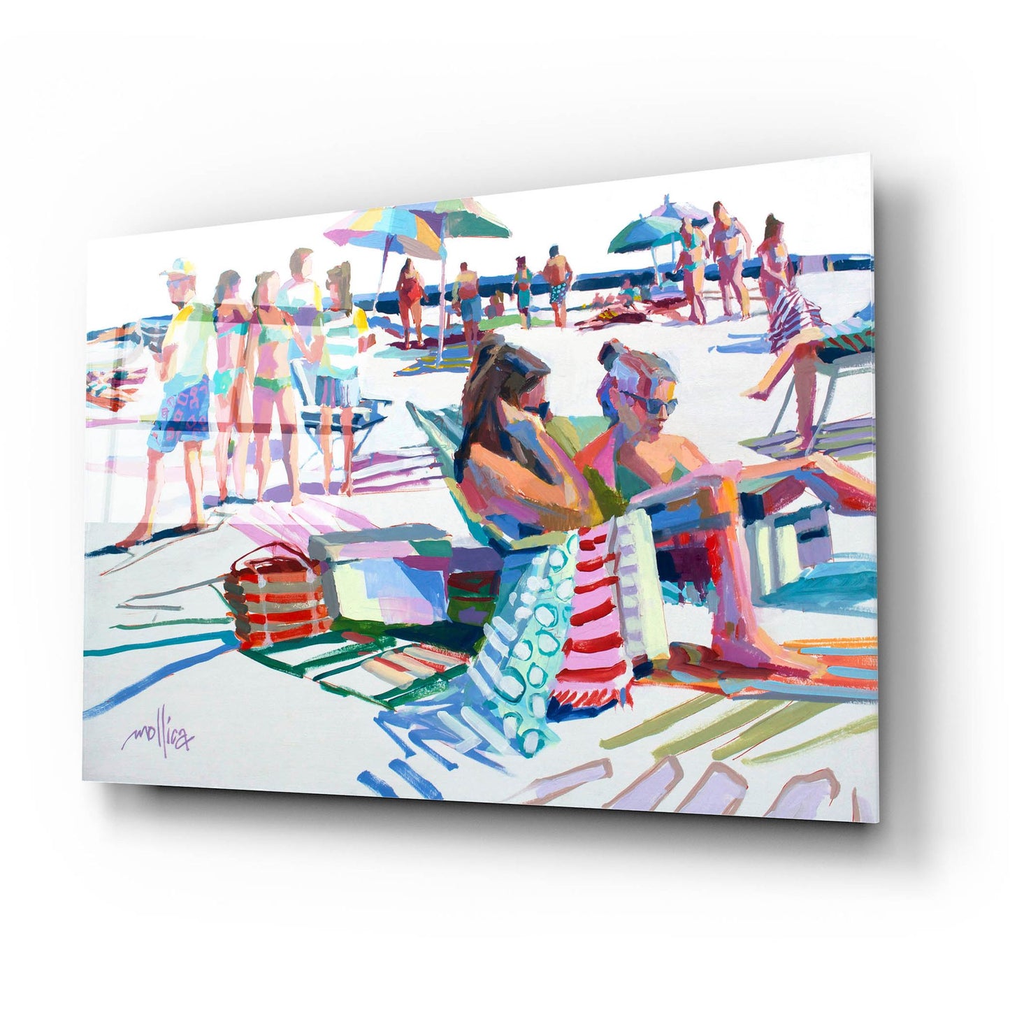Epic Art 'Beach Party' by Patti Mollica, Acrylic Glass Wall Art,24x16