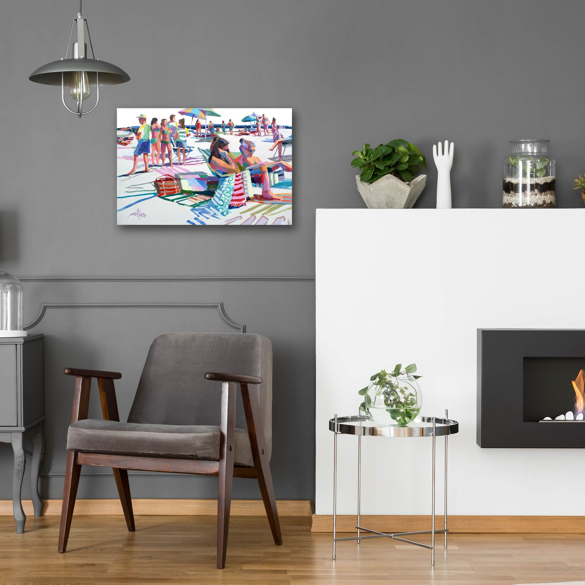 Epic Art 'Beach Party' by Patti Mollica, Acrylic Glass Wall Art,24x16