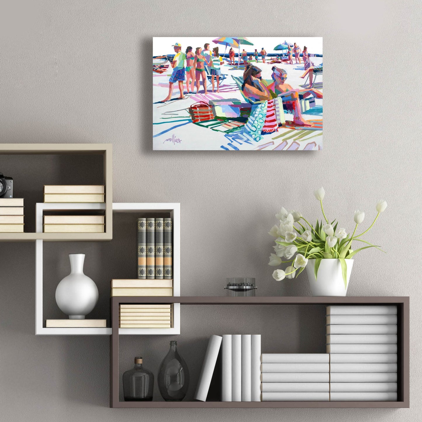 Epic Art 'Beach Party' by Patti Mollica, Acrylic Glass Wall Art,24x16