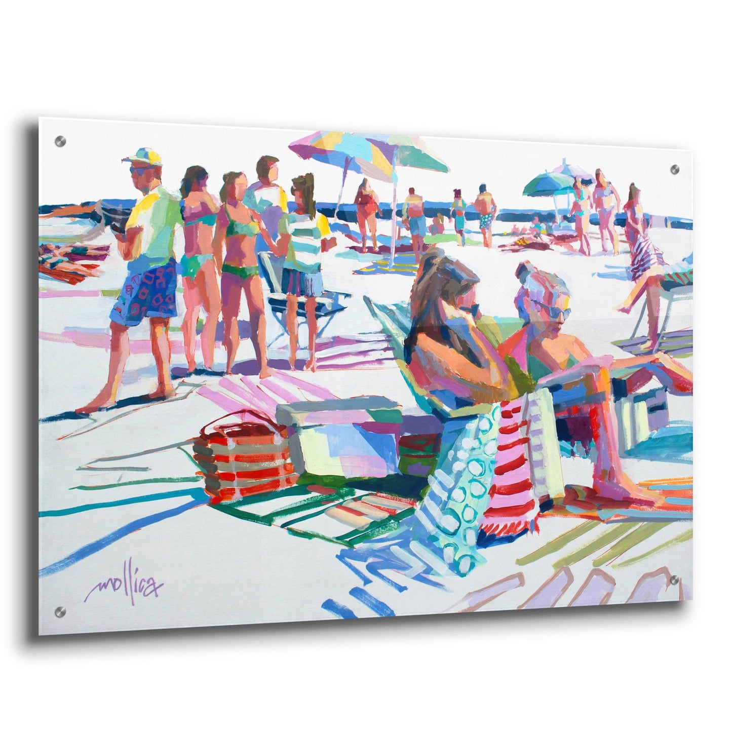 Epic Art 'Beach Party' by Patti Mollica, Acrylic Glass Wall Art,36x24