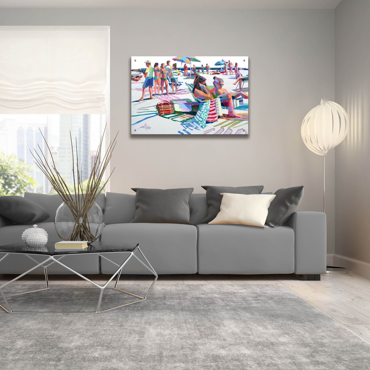 Epic Art 'Beach Party' by Patti Mollica, Acrylic Glass Wall Art,36x24