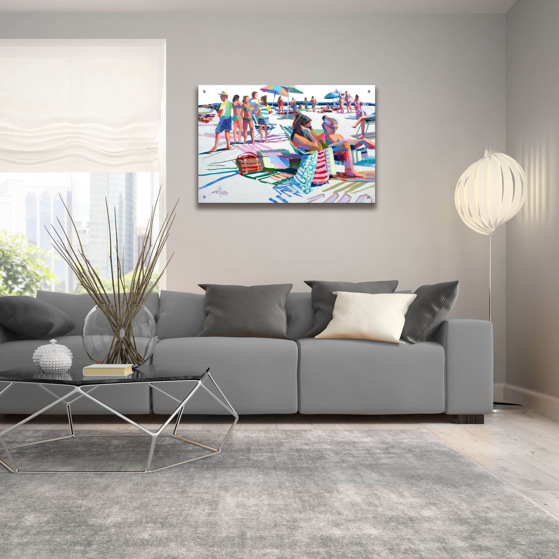 Epic Art 'Beach Party' by Patti Mollica, Acrylic Glass Wall Art,36x24