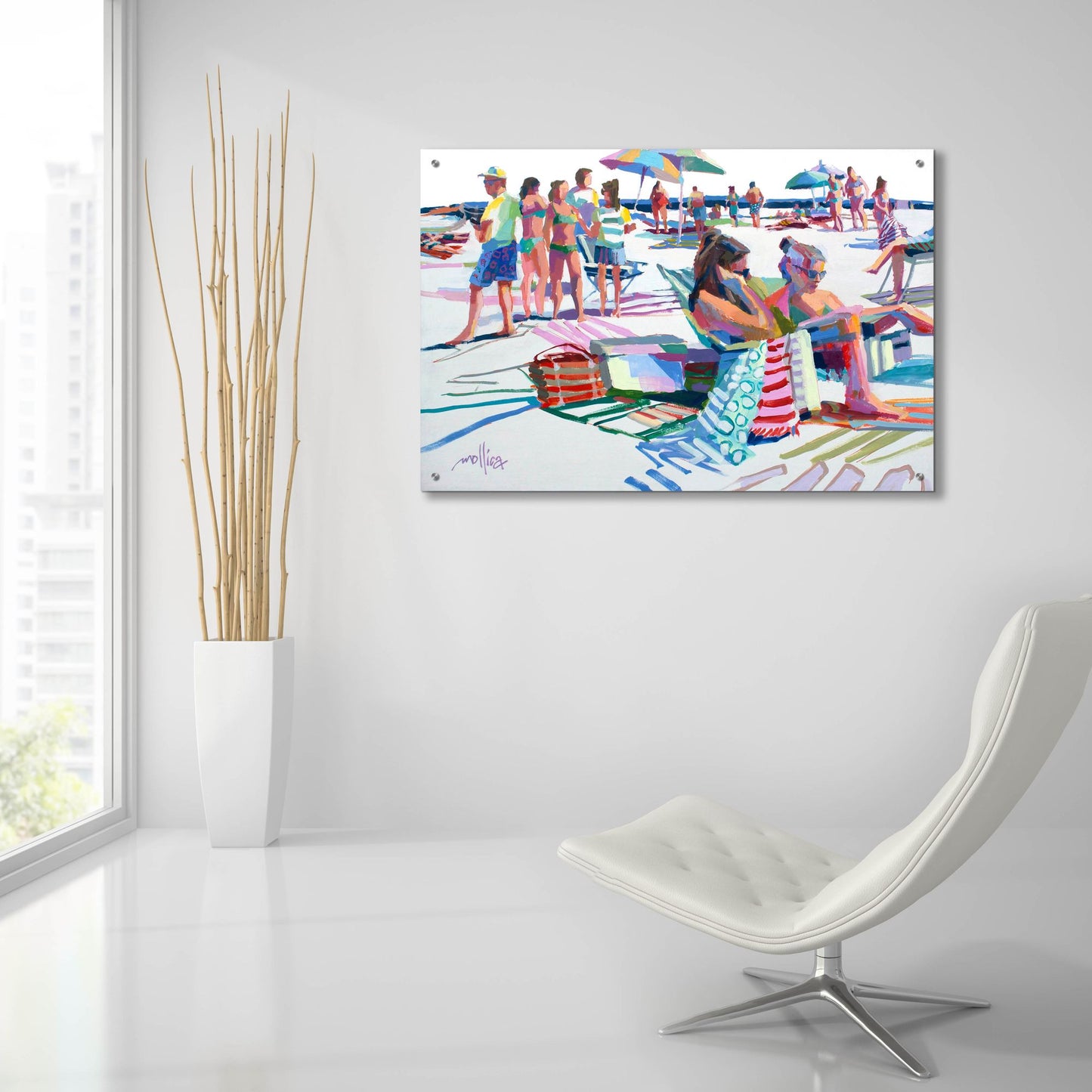 Epic Art 'Beach Party' by Patti Mollica, Acrylic Glass Wall Art,36x24