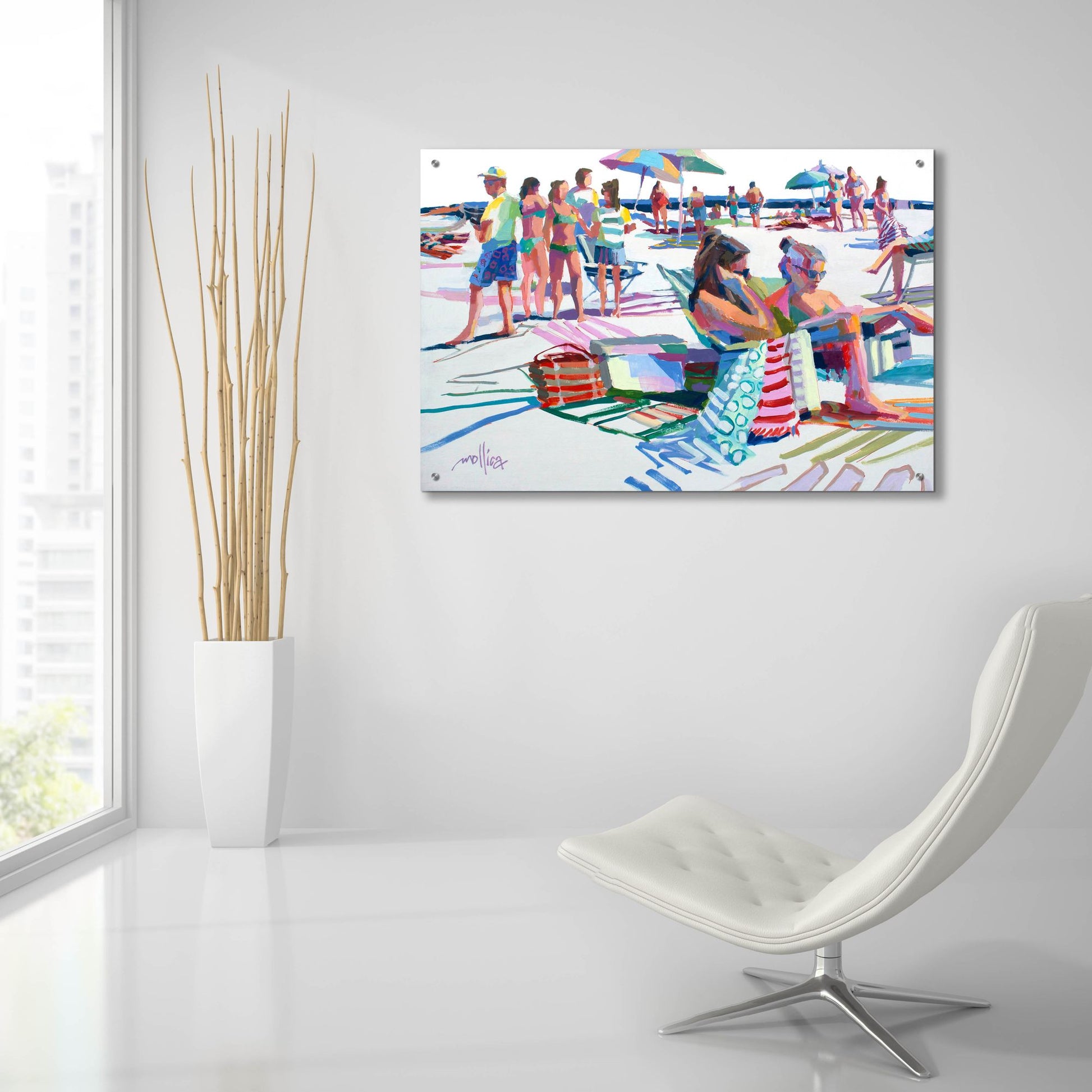 Epic Art 'Beach Party' by Patti Mollica, Acrylic Glass Wall Art,36x24