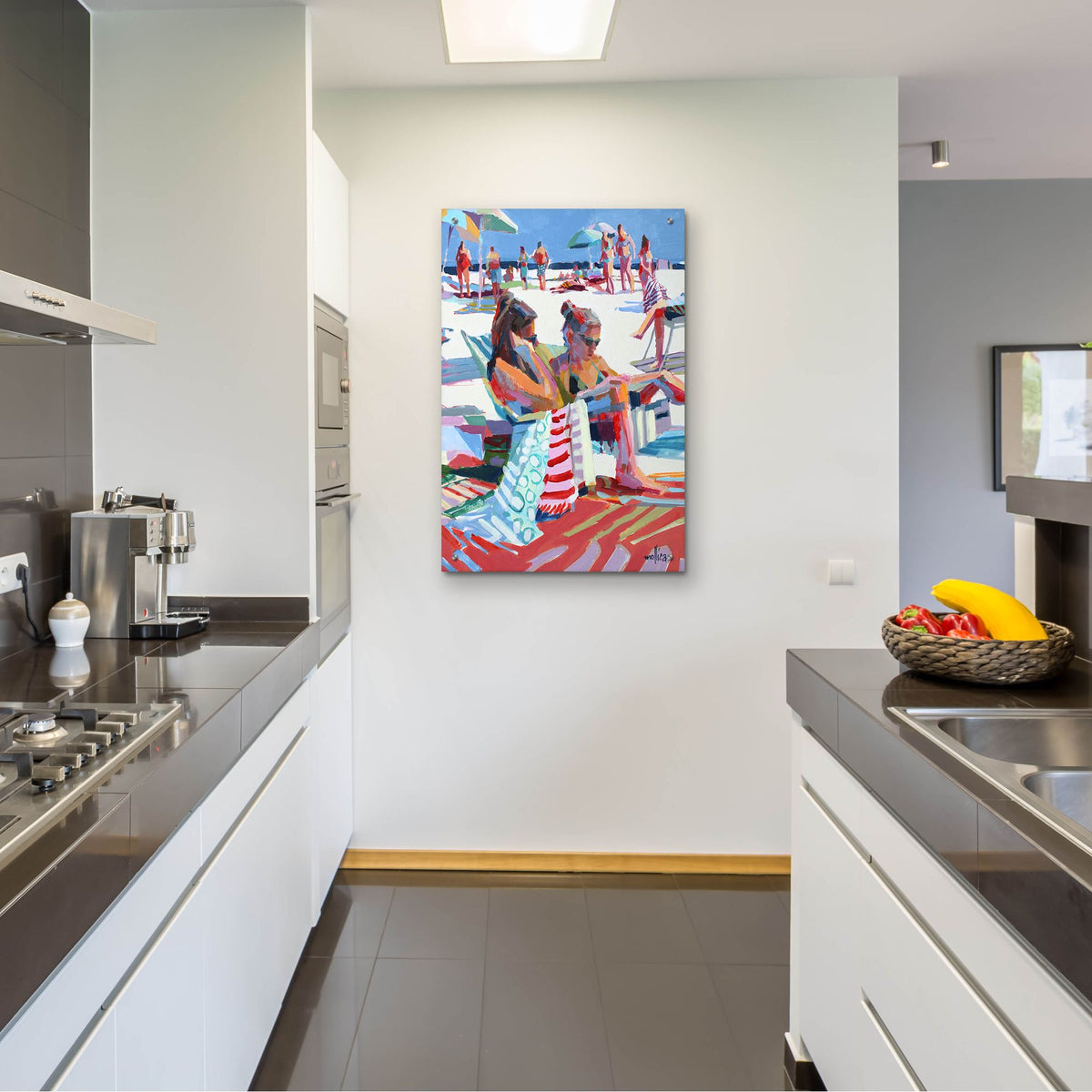 Epic Art 'Beach Gossip' by Patti Mollica, Acrylic Glass Wall Art,24x36