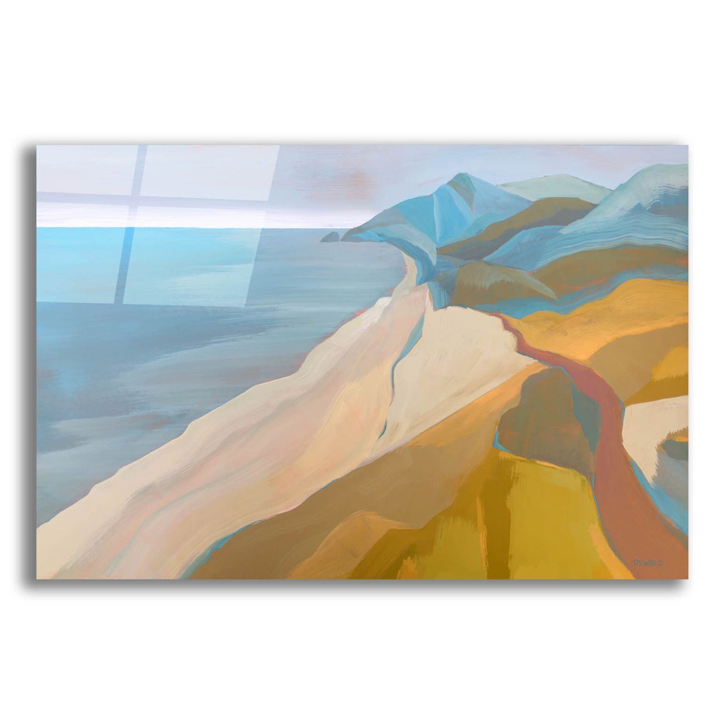 Epic Art 'Point Mugu' by Pete Oswald, Acrylic Glass Wall Art,24x16