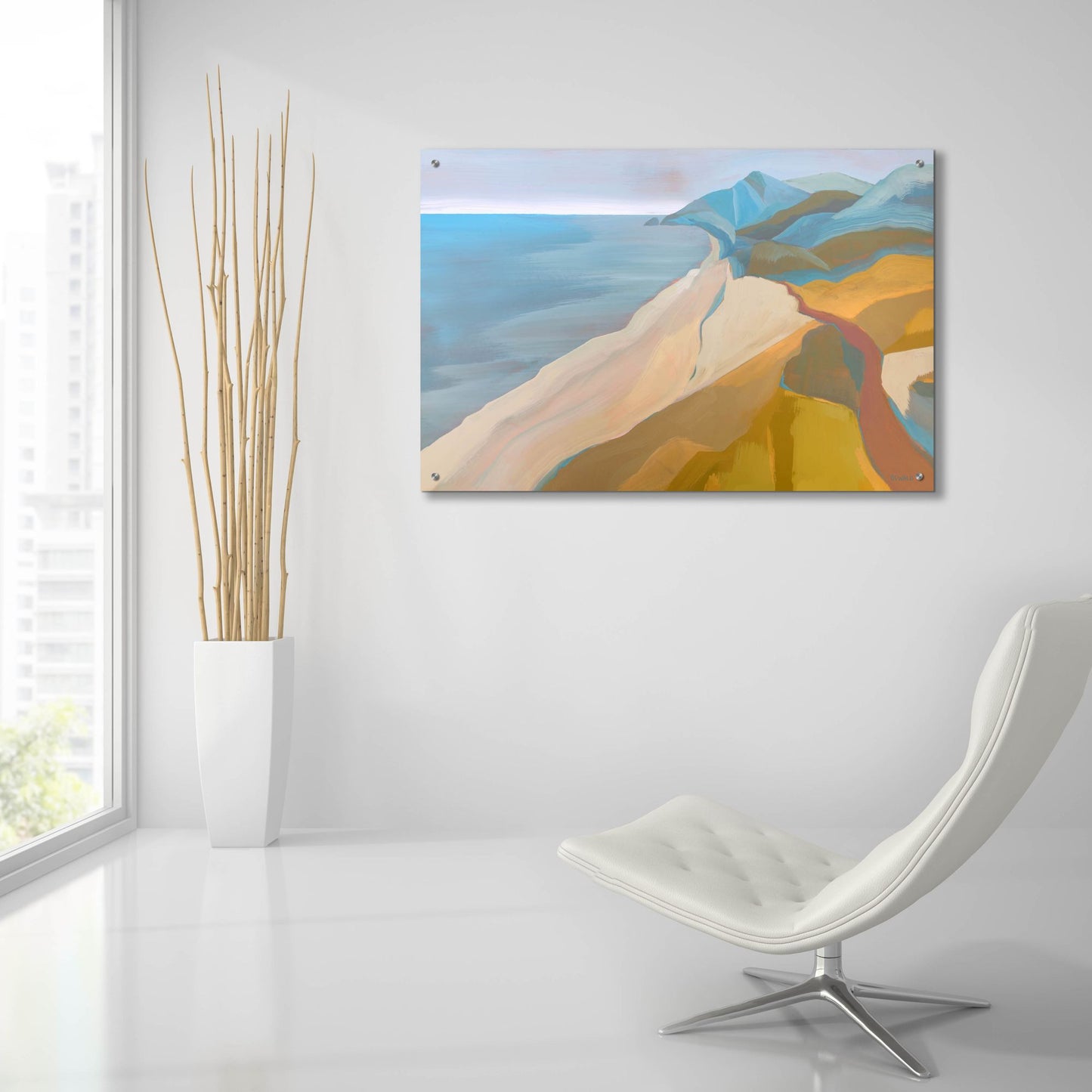 Epic Art 'Point Mugu' by Pete Oswald, Acrylic Glass Wall Art,36x24