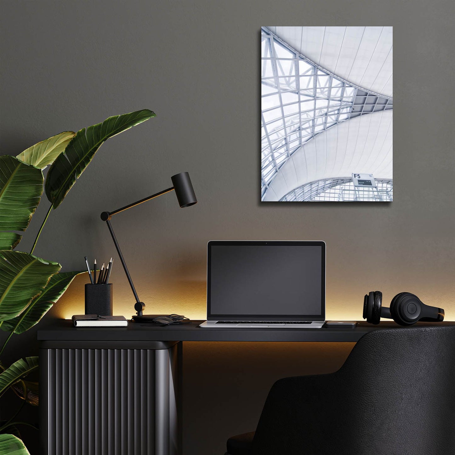 Epic Art 'Airport' by Photoinc Studio, Acrylic Glass Wall Art,12x16