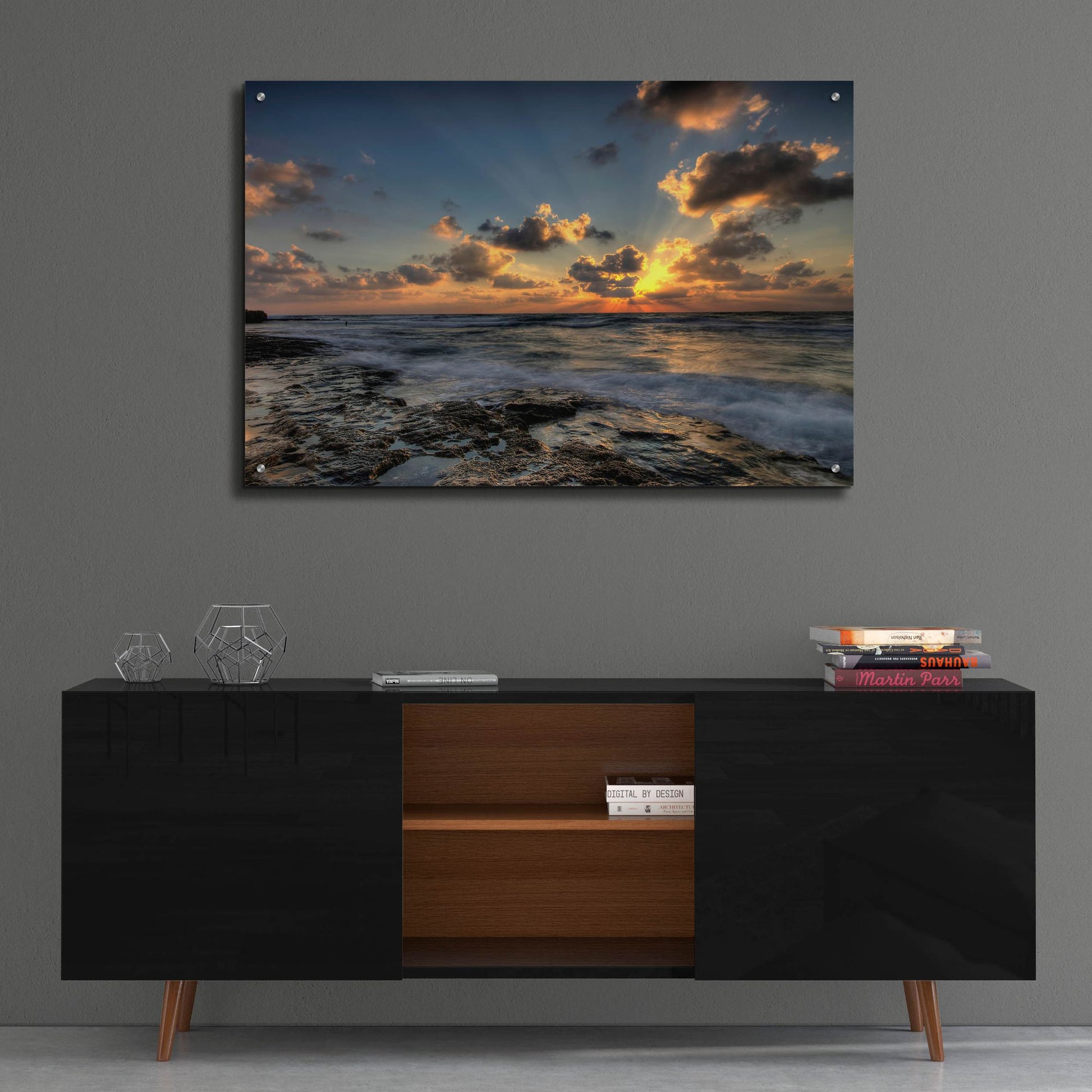 Epic Art 'Beach 1' by Photoinc Studio, Acrylic Glass Wall Art,36x24