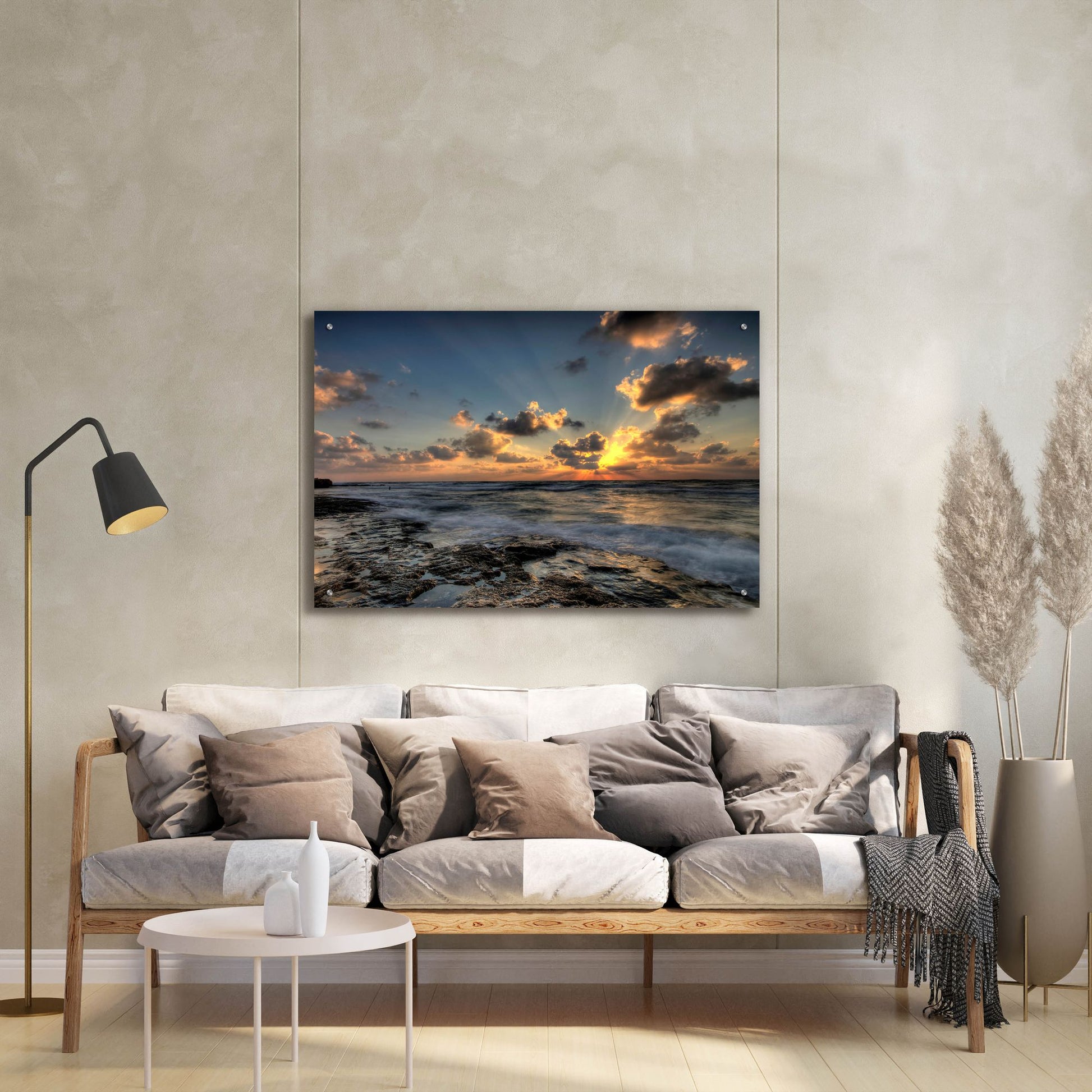 Epic Art 'Beach 1' by Photoinc Studio, Acrylic Glass Wall Art,36x24