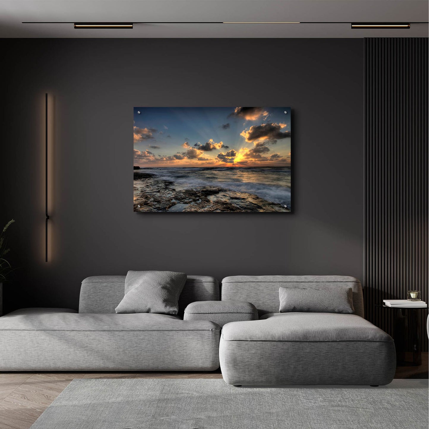 Epic Art 'Beach 1' by Photoinc Studio, Acrylic Glass Wall Art,36x24