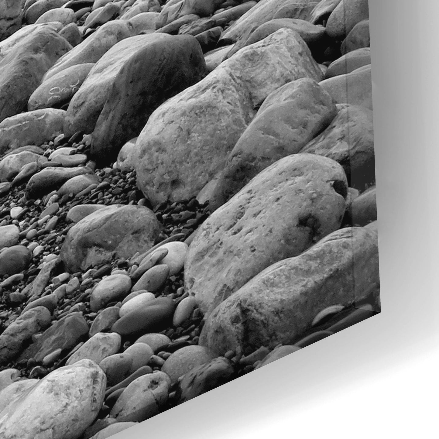 Epic Art 'Beach Pebbles' by Photoinc Studio, Acrylic Glass Wall Art,24x12