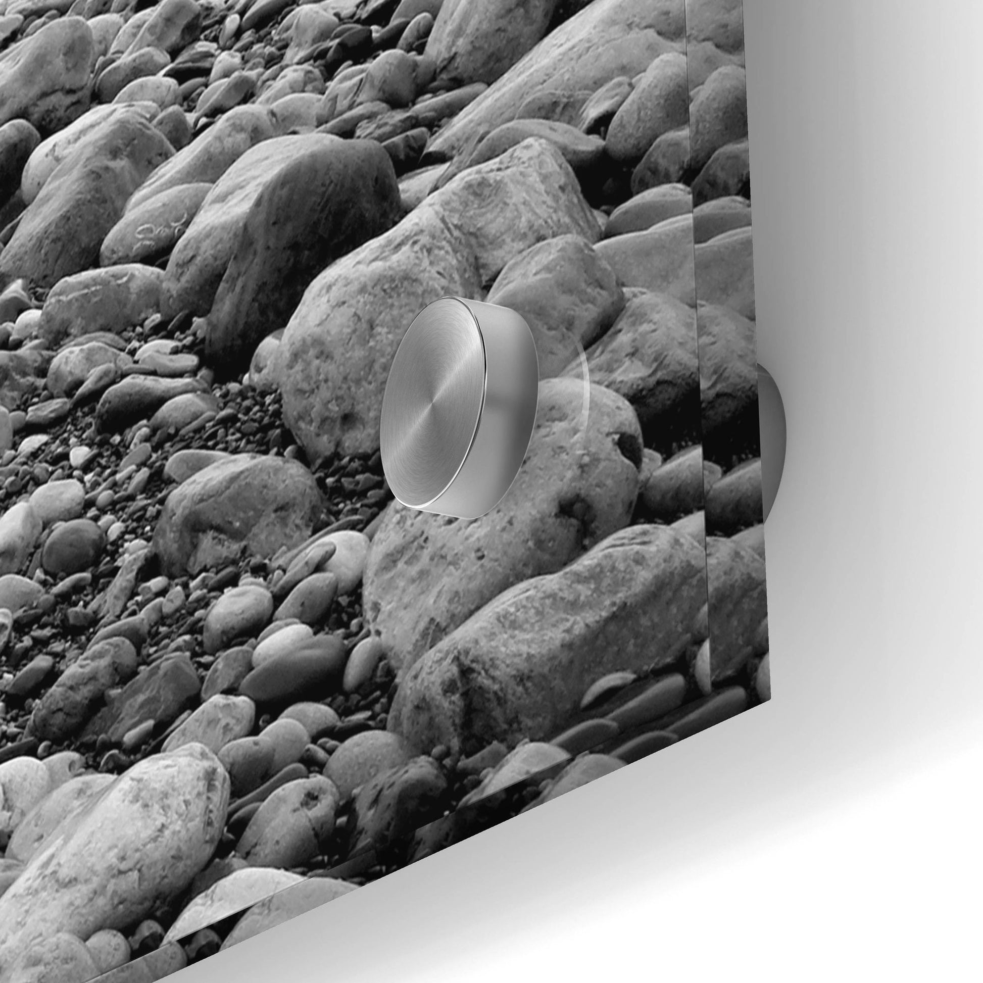 Epic Art 'Beach Pebbles' by Photoinc Studio, Acrylic Glass Wall Art,48x24