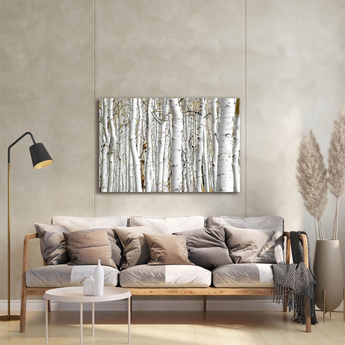 Epic Art 'Birch Wood' by Photoinc Studio, Acrylic Glass Wall Art,36x24