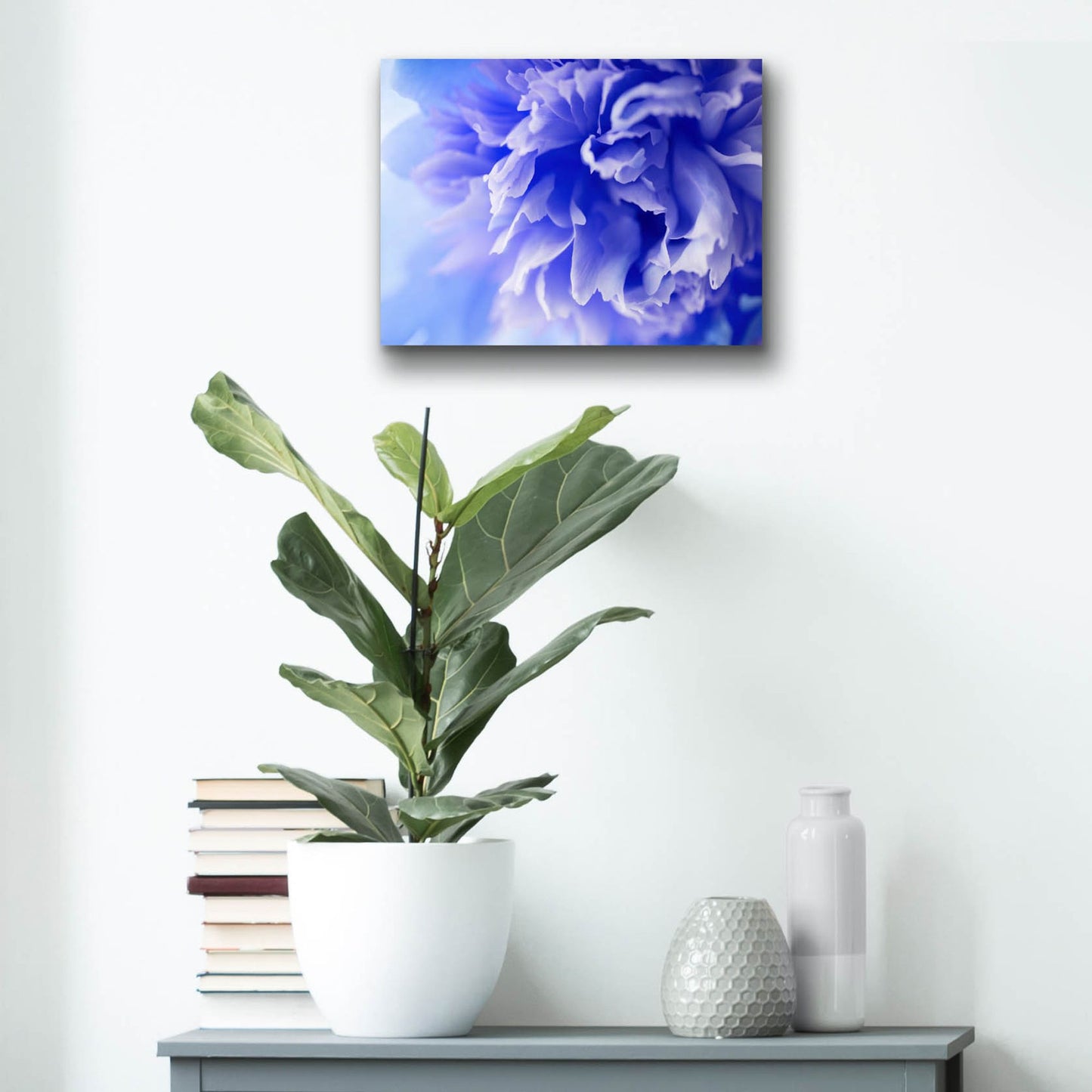 Epic Art 'Blue Flower' by Photoinc Studio, Acrylic Glass Wall Art,16x12