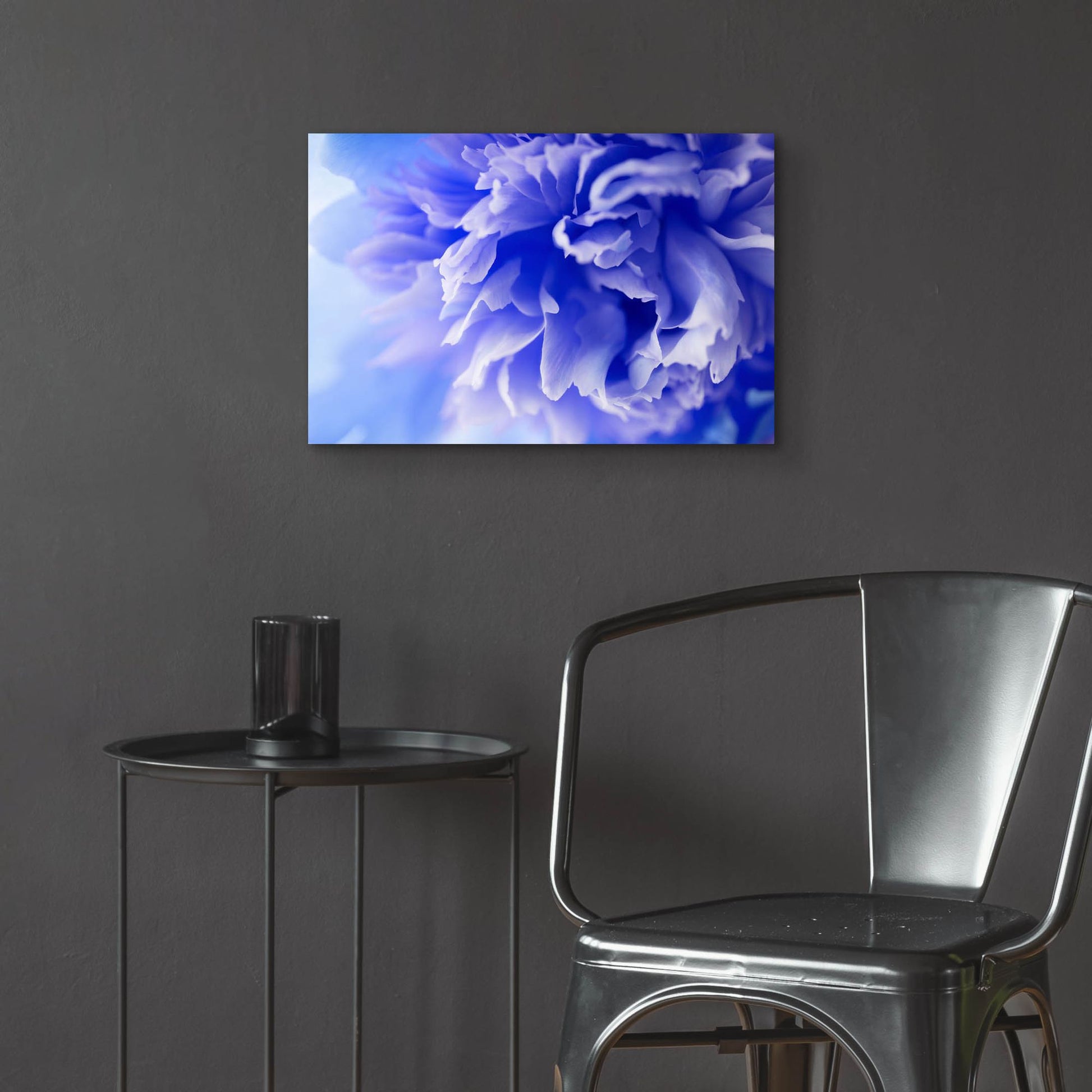 Epic Art 'Blue Flower' by Photoinc Studio, Acrylic Glass Wall Art,24x16