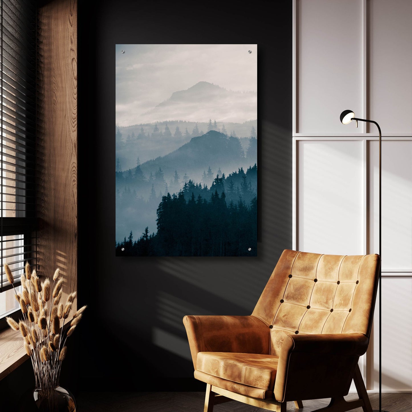 Epic Art 'Blue Mountains I' by Photoinc Studio, Acrylic Glass Wall Art,24x36