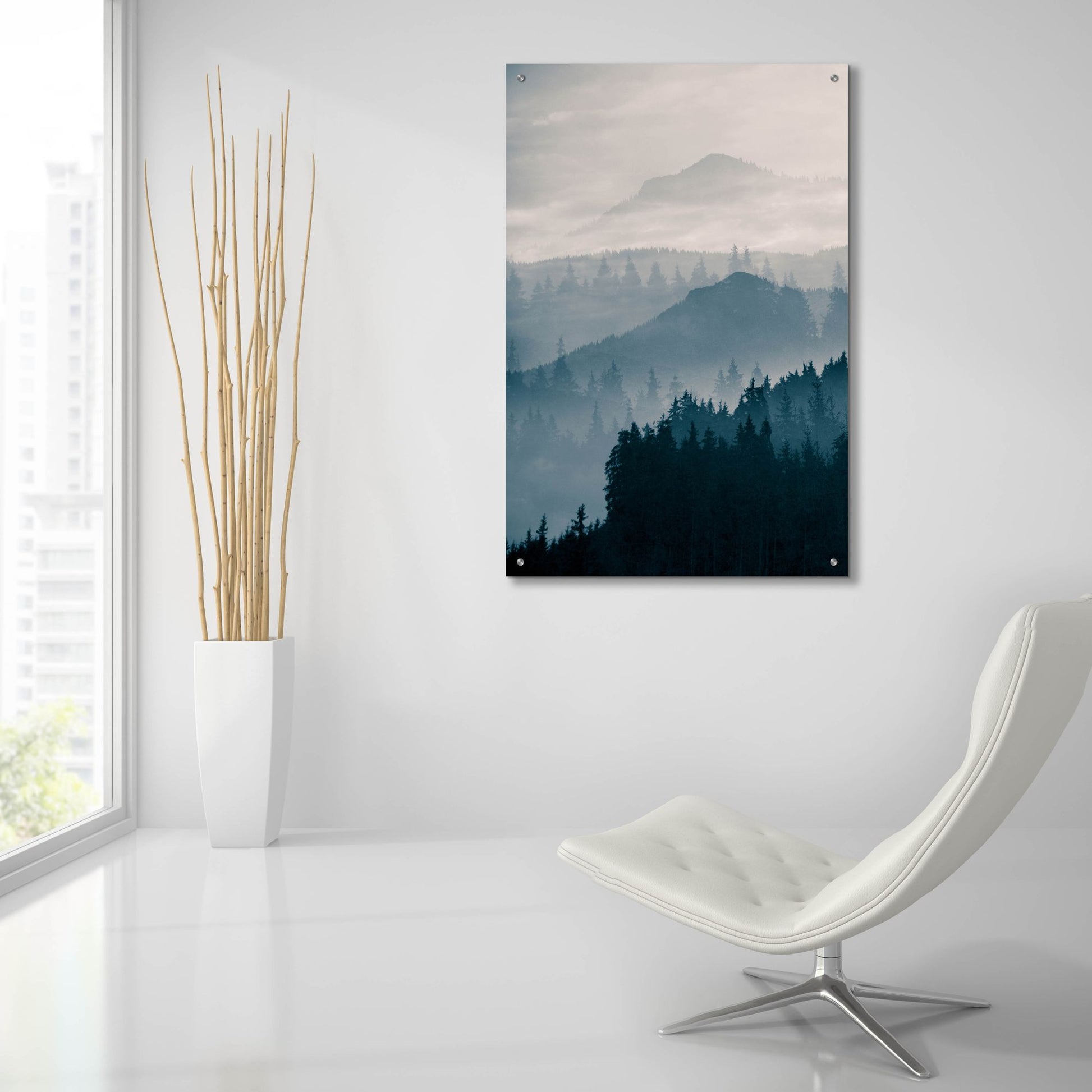 Epic Art 'Blue Mountains I' by Photoinc Studio, Acrylic Glass Wall Art,24x36