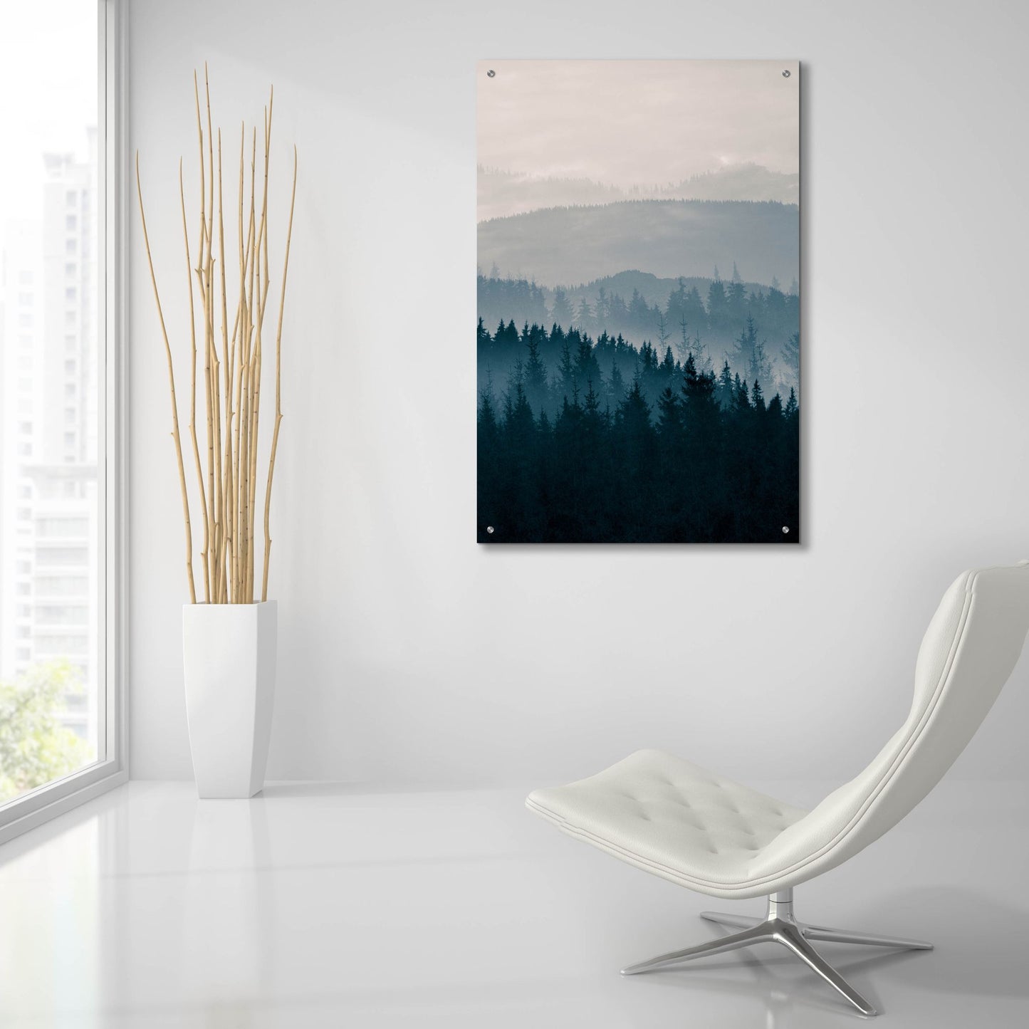 Epic Art 'Blue Mountains Ii' by Photoinc Studio, Acrylic Glass Wall Art,24x36