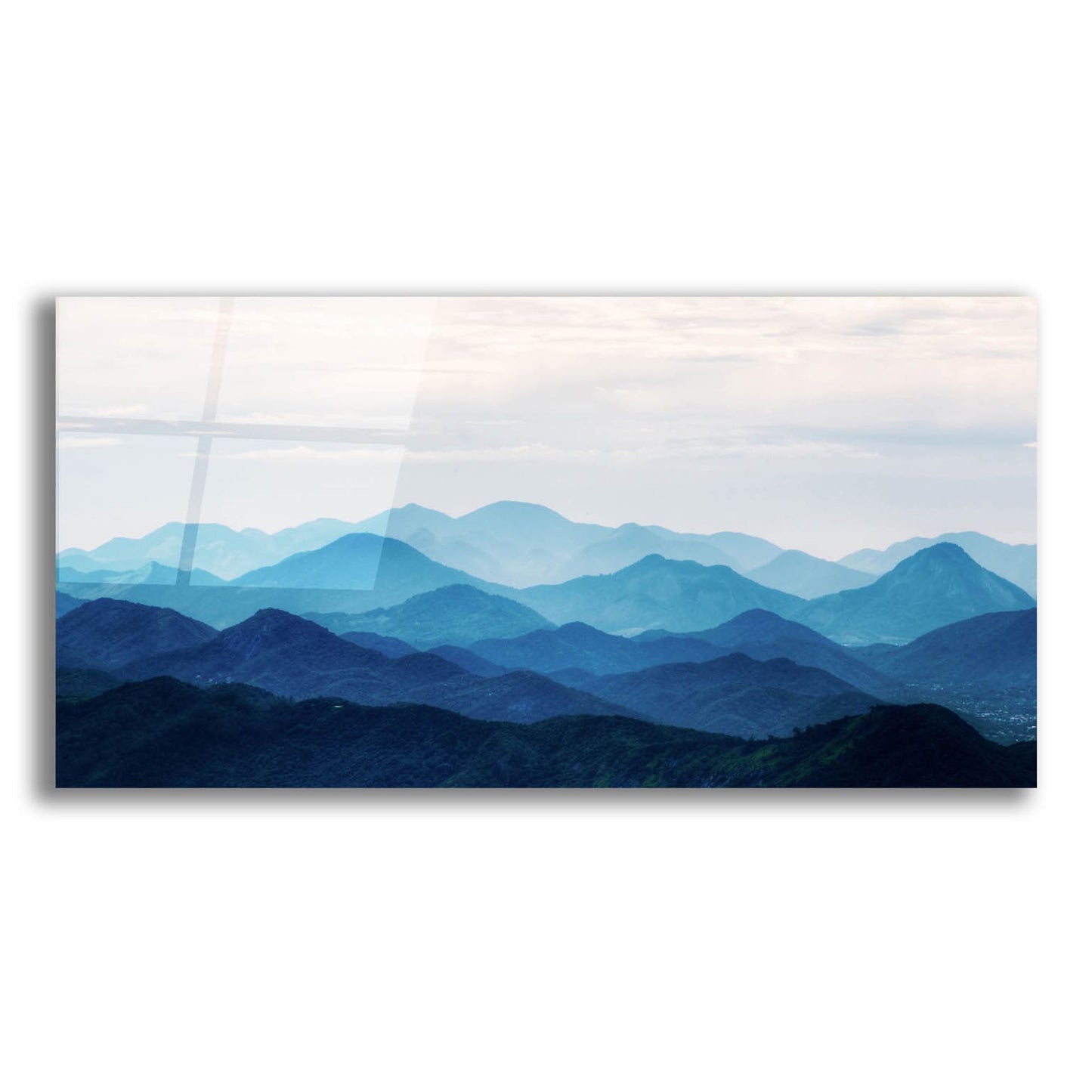 Epic Art 'Blue Mountains' by Photoinc Studio, Acrylic Glass Wall Art