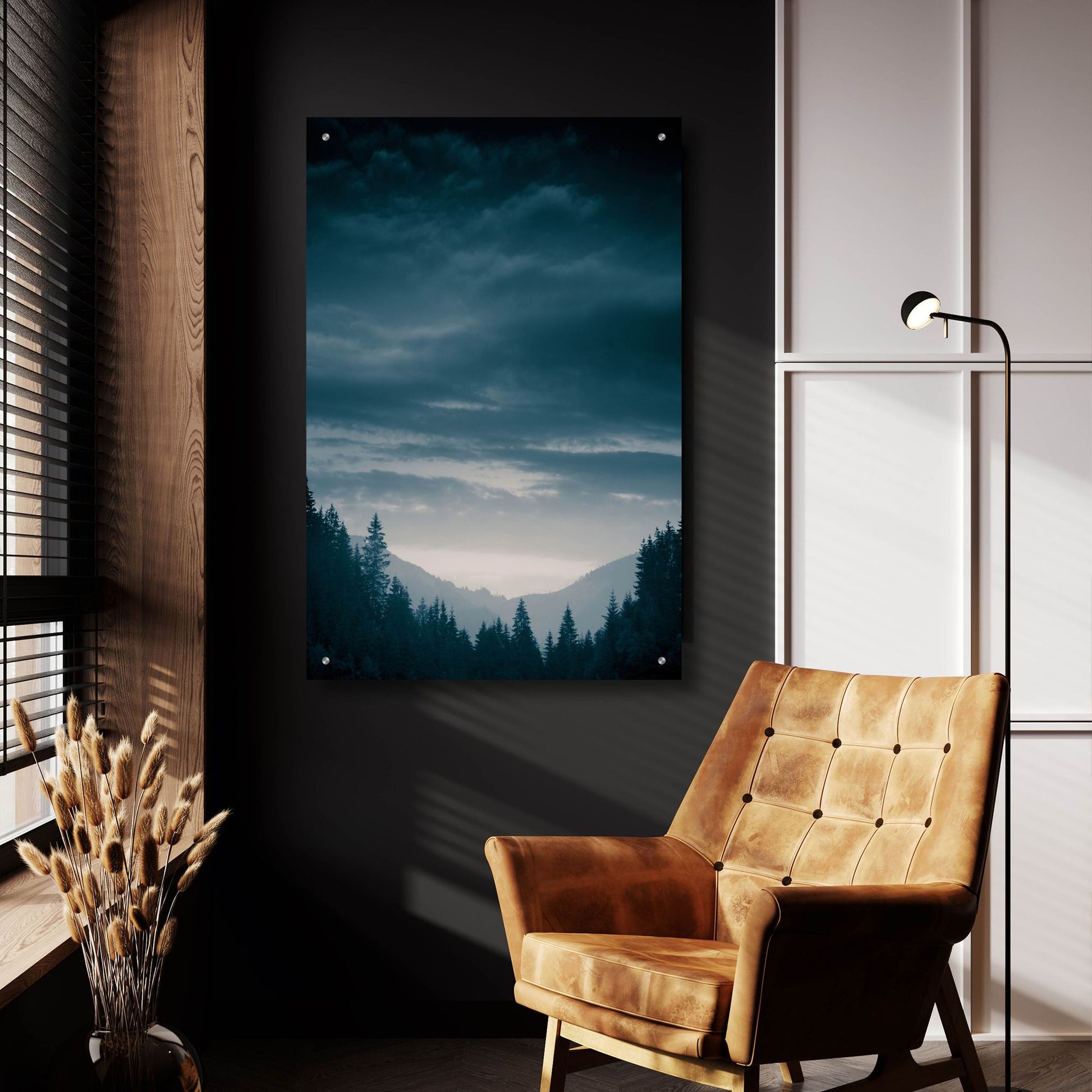 Epic Art 'Blue Mountains Iv' by Photoinc Studio, Acrylic Glass Wall Art,24x36