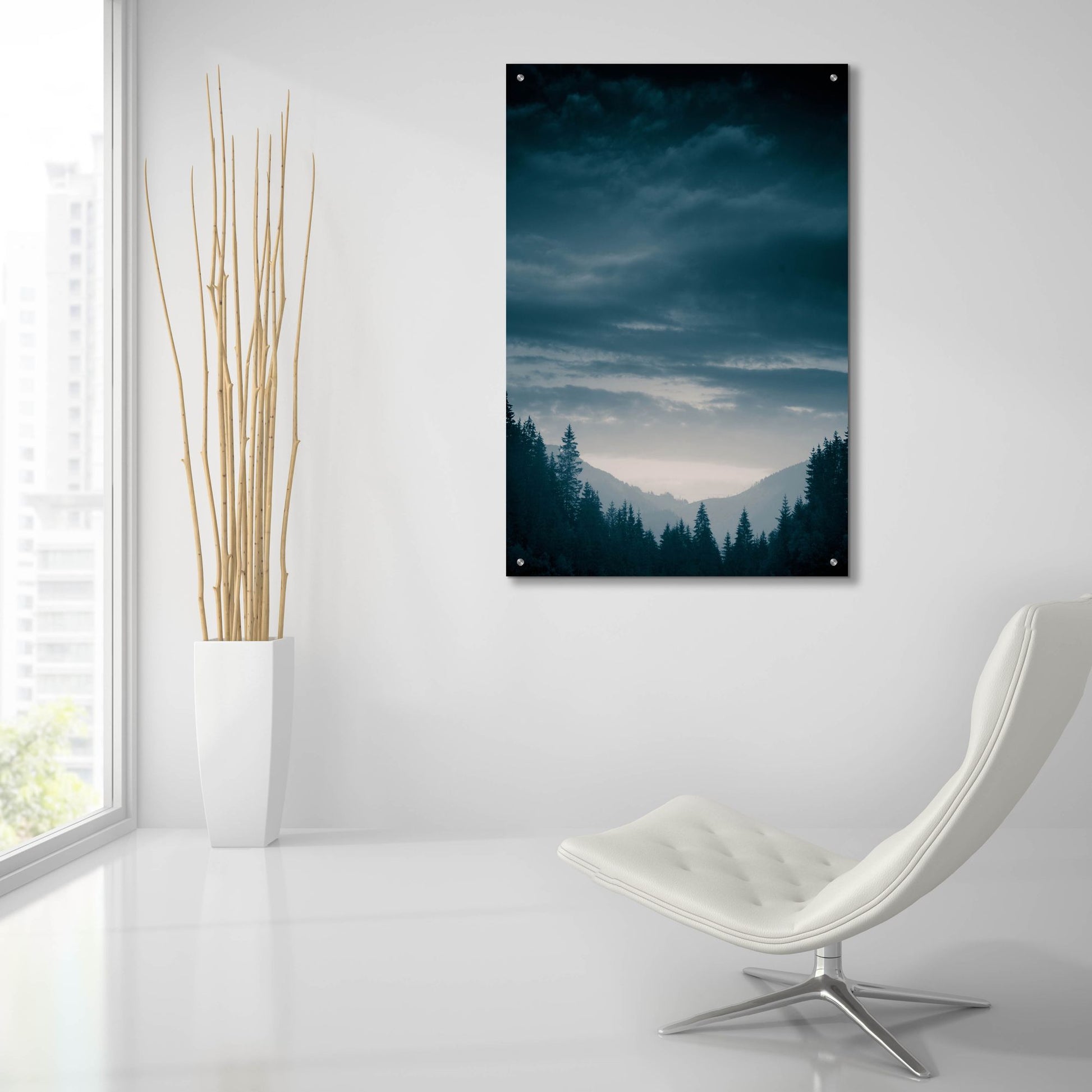 Epic Art 'Blue Mountains Iv' by Photoinc Studio, Acrylic Glass Wall Art,24x36