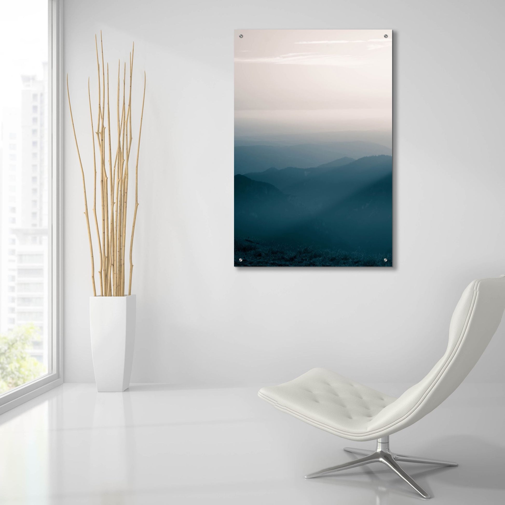 Epic Art 'Blue Mountains V' by Photoinc Studio, Acrylic Glass Wall Art,24x36