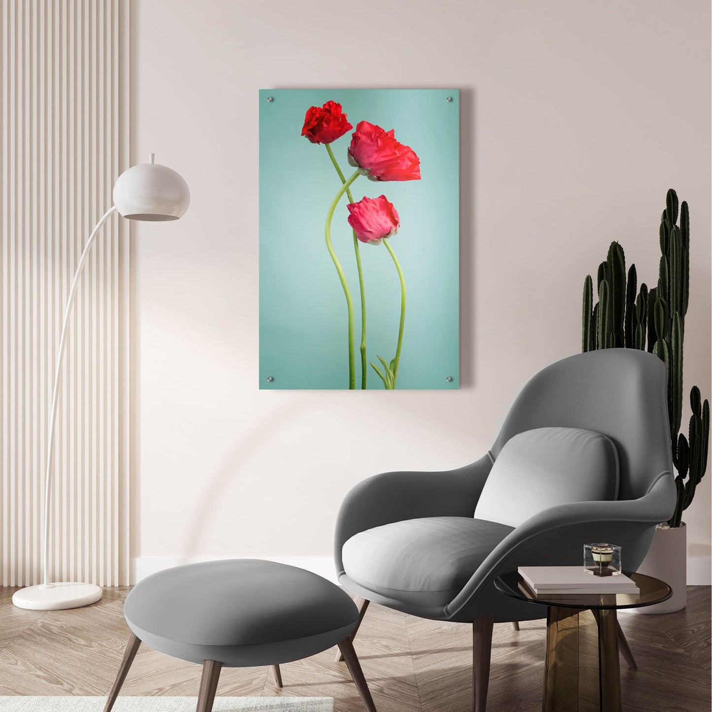 Epic Art 'Blue Poppy' by Photoinc Studio, Acrylic Glass Wall Art,24x36