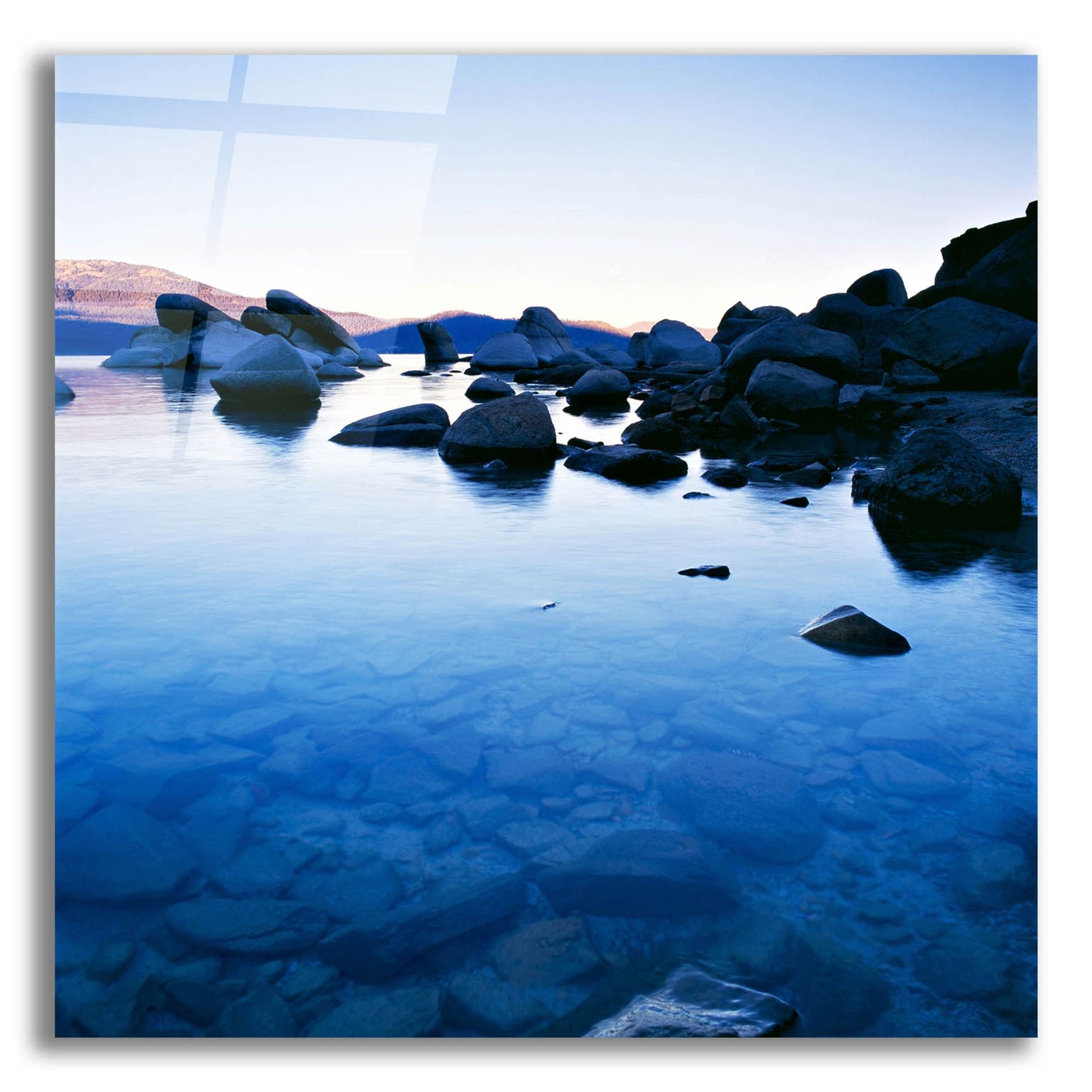 Epic Art 'Blue Rocks' by Photoinc Studio, Acrylic Glass Wall Art