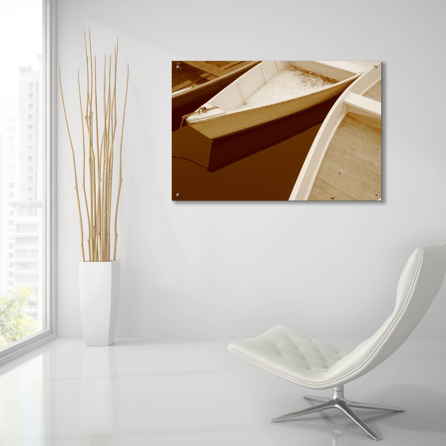 Epic Art 'Boats' by Photoinc Studio, Acrylic Glass Wall Art,36x24