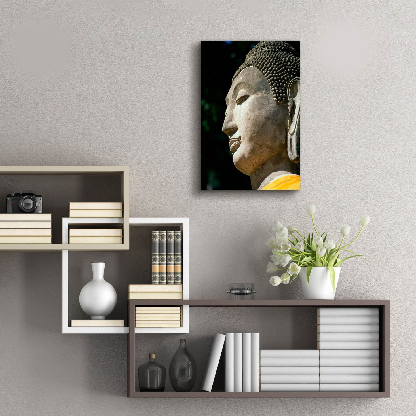 Epic Art 'Buddha 2' by Photoinc Studio, Acrylic Glass Wall Art,16x24