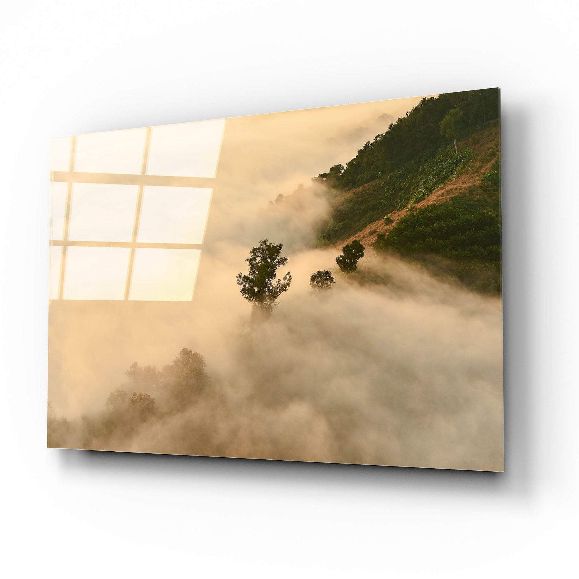 Epic Art 'Clouds' by Photoinc Studio, Acrylic Glass Wall Art,16x12