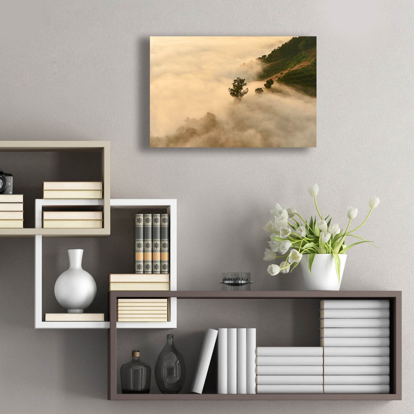 Epic Art 'Clouds' by Photoinc Studio, Acrylic Glass Wall Art,24x16