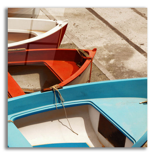 Epic Art 'Colorful Boats' by Photoinc Studio, Acrylic Glass Wall Art