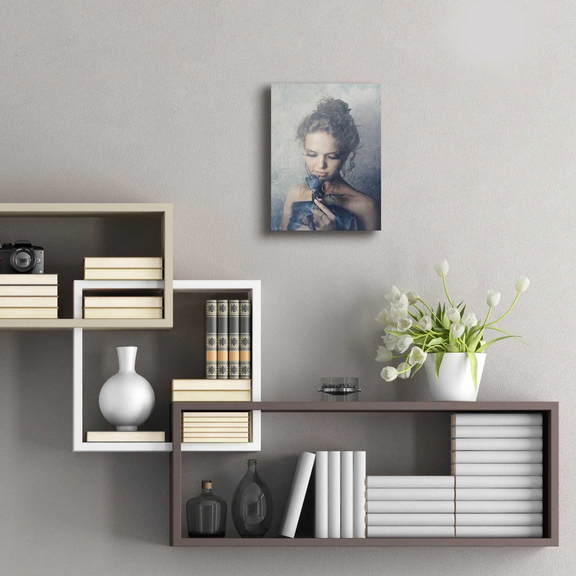 Epic Art 'Dark Rose' by Photoinc Studio, Acrylic Glass Wall Art,12x16