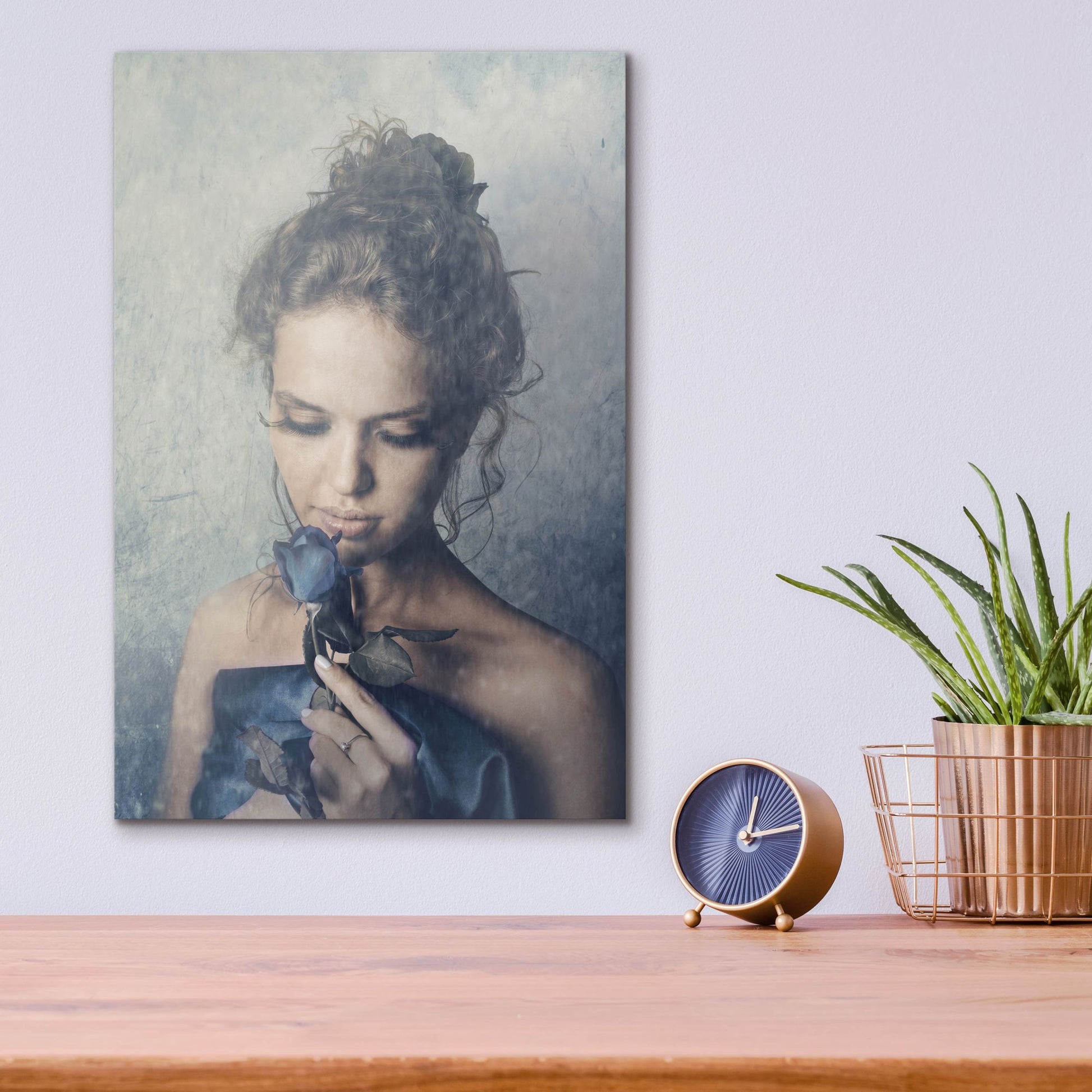 Epic Art 'Dark Rose' by Photoinc Studio, Acrylic Glass Wall Art,12x16
