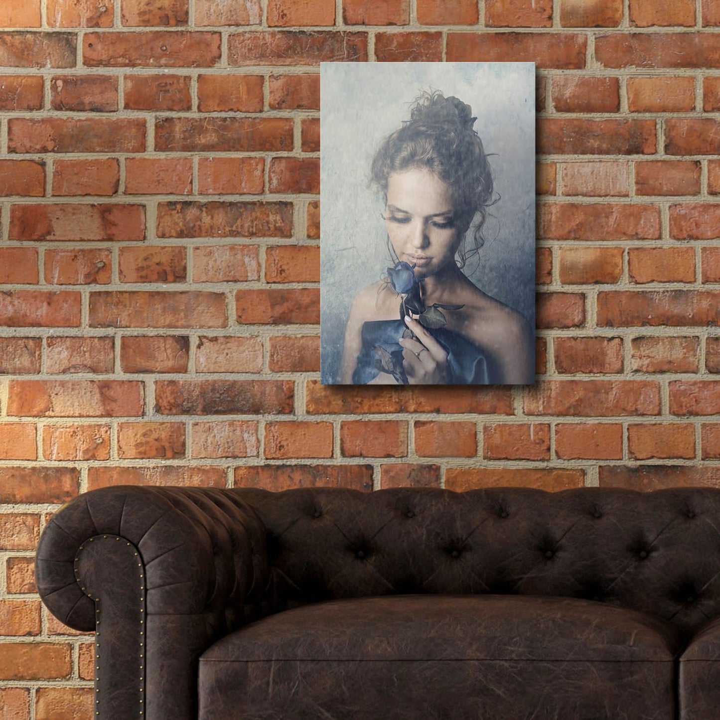 Epic Art 'Dark Rose' by Photoinc Studio, Acrylic Glass Wall Art,16x24