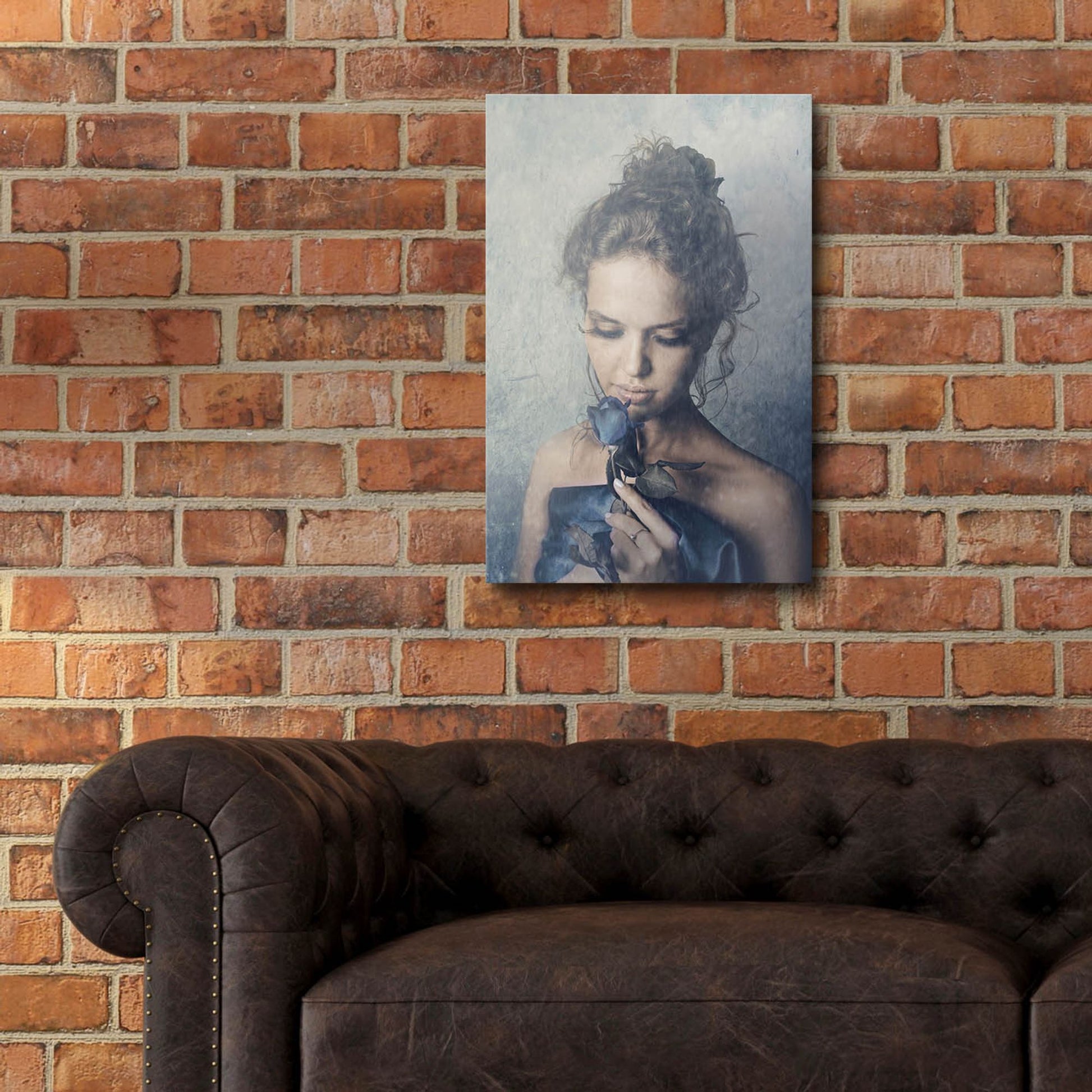 Epic Art 'Dark Rose' by Photoinc Studio, Acrylic Glass Wall Art,16x24