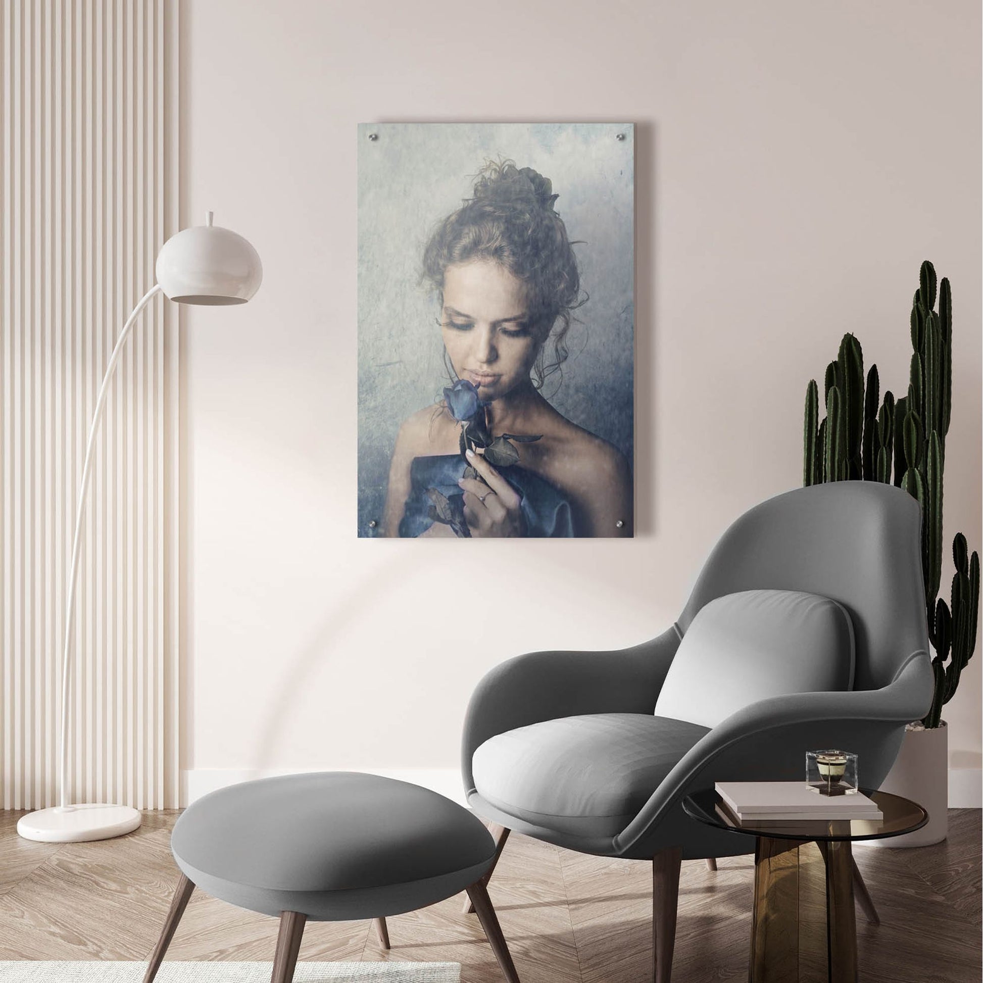 Epic Art 'Dark Rose' by Photoinc Studio, Acrylic Glass Wall Art,24x36