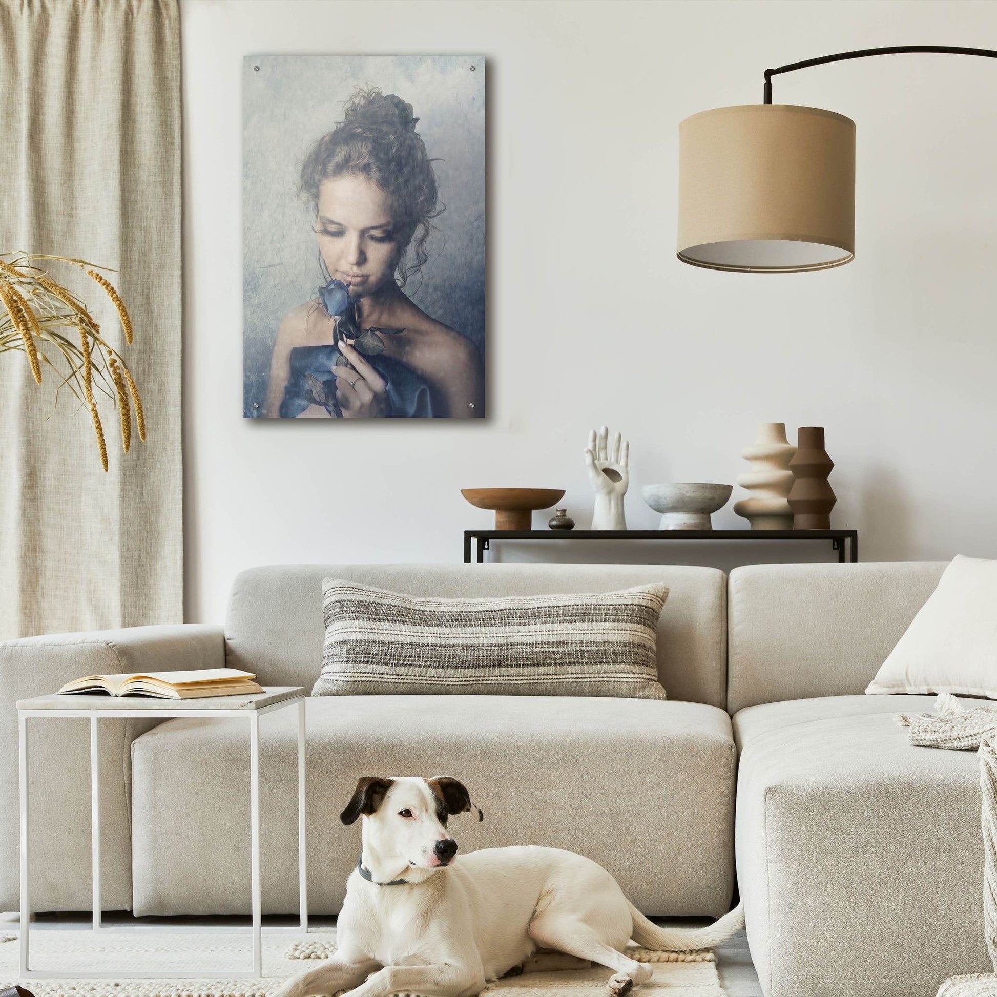 Epic Art 'Dark Rose' by Photoinc Studio, Acrylic Glass Wall Art,24x36