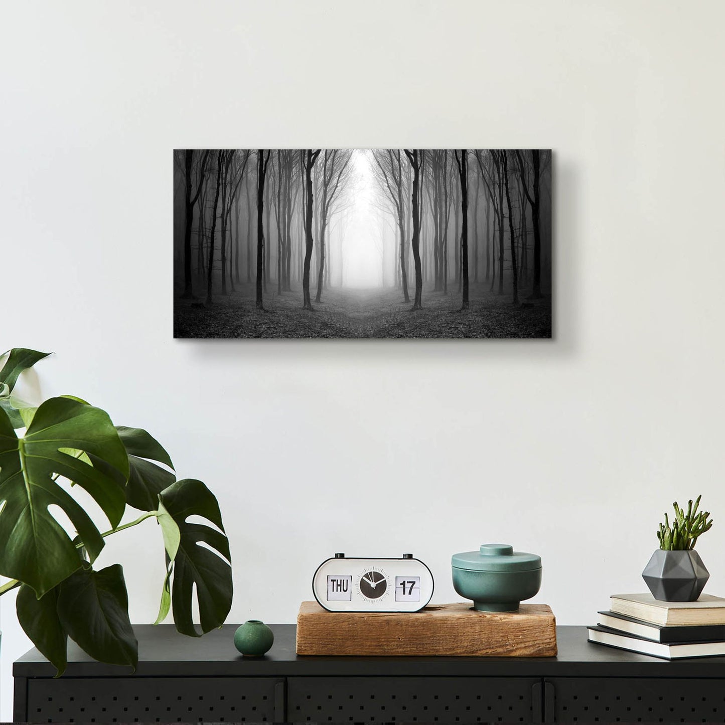 Epic Art 'Dark Woods' by Photoinc Studio, Acrylic Glass Wall Art,24x12